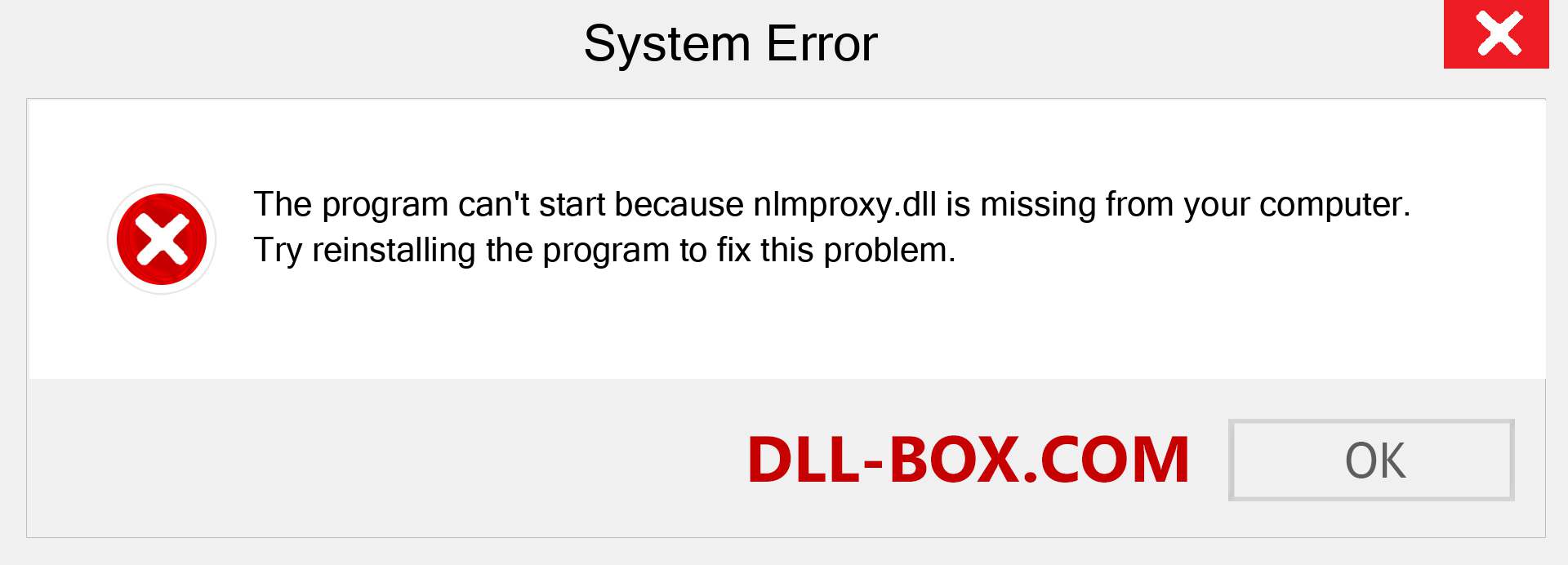  nlmproxy.dll file is missing?. Download for Windows 7, 8, 10 - Fix  nlmproxy dll Missing Error on Windows, photos, images