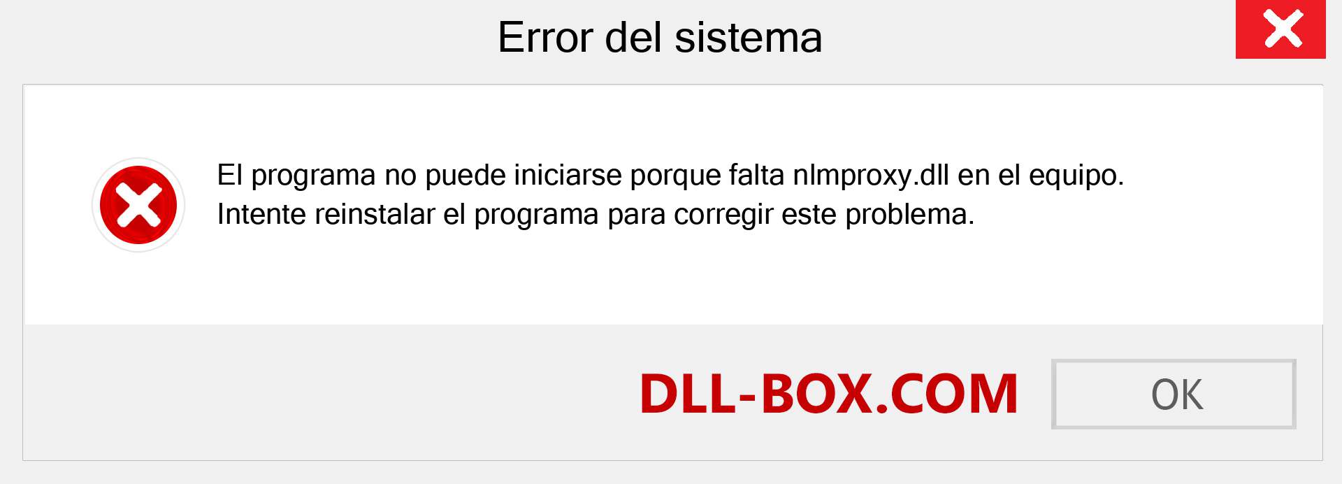 ¿Falta el archivo nlmproxy.dll ?. Descargar para Windows 7, 8, 10 - Corregir nlmproxy dll Missing Error en Windows, fotos, imágenes